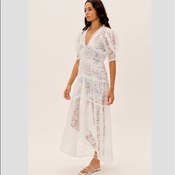 FOR LOVE & LEMONS Loretta Midi Dress - Picture 1 of 8